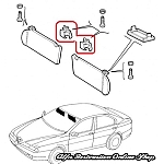 Alfa 166 Sun Visor Clip