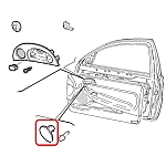 Alfa 147/GT Front Right Door Interior Pull Handle Cap