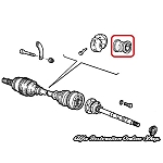 Alfa 145/146/155/GTV/Spider Driveshaft Rubber Weight