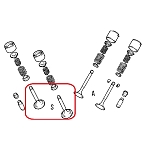 Alfa 145/146/147/156/166/GT/GTV/Spider 1.6/1.8/2.0 TS Exhaust Valve
