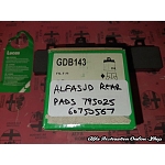 Alfasud/Sprint (1972-1984) Rear Brake Pads