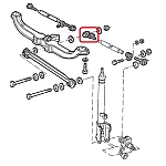 Alfa 164/GTV/Spider Rear Suspension Adjustable Inner Threaded Bush (Right Thread)