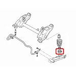 Alfa 155/GTV/Spider Rear Suspension Spring Lower Rubber Mount/Ring