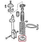 Alfa 164 Rear Shock Absorber Spring Plate Rubber Pad