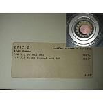 Alfa 164 Series 1/USA 3.0 V6 12V MY '91-93 Rear Wheel Bearing