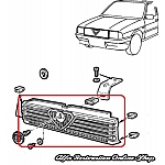 Alfa 33 905 Series Radiator Grille