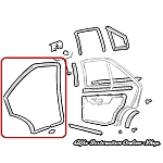 Alfa 155 Rear Right Door Seal
