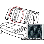 Alfa 33 Rear Seats Back Fabric - Right Side