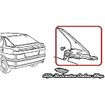 Alfa 33 907 Series C Pillar/Luggage Compartment Decorative Plastic Trims Set