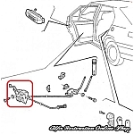 Alfa 33 Rear Right Door Locking Mechanism