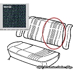 Alfa 33 Rear Seats Back Fabric - Left Side