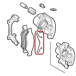 Alfa Romeo/Fiat/Lancia Front Caliper Retaining Spring
