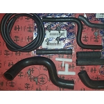 Alfa 33 907 Series 8V/Twin Carbs Cooling Hoses Set with Hose Clamps