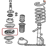 Alfa 33 Front Suspension Spring Rubber Mount/Ring
