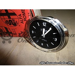 Alfetta Berlina 2.0 Quartz Clock in Black Background