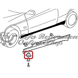 Alfa 145/146/155/GTV/Spider Side Skirt Plastic Bush