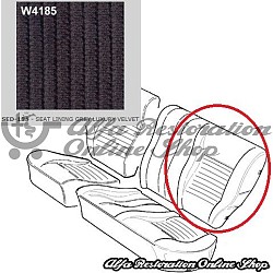 Alfa 146 Rear Seats Back Fabric - Left Side
