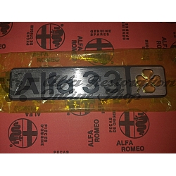 Alfa 33 "Alfa 33 Quadrifoglio Oro/Golden Cloverleaf" Boot Badge