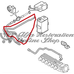 Alfa 147/156/GT 2.5/3.2 V6 Fuel Vapor Nylon Hose (Charcoal Canister)