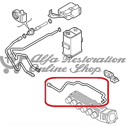 Alfa 147/156/GT 2.5/3.2 V6 Fuel Tank Breather Nylon Hose (on Intake Manifold)