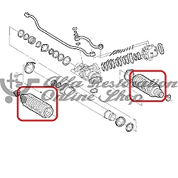 Alfa 145/146/155/GTV/Spider All Models Steering Rack Bellow/Boot