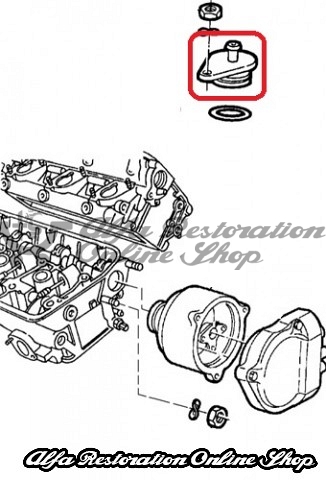 Alfa 164 2.0 TB/3.0 V6 Engines Oil Drain Cap (on Cylinder Head)