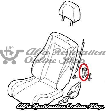 Spider/GTV Seat Reclining Lever Surround/Trim