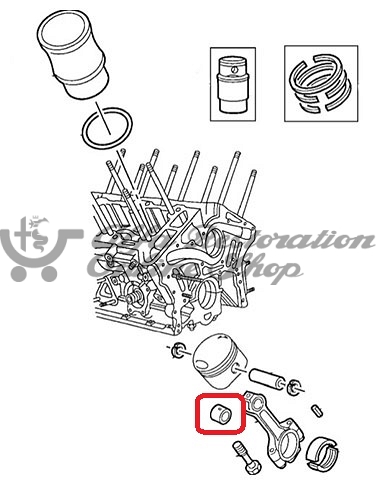 Alfa 75/Milano/147/155/156/164/GT/GTV/Spider Piston Pin Bush Set