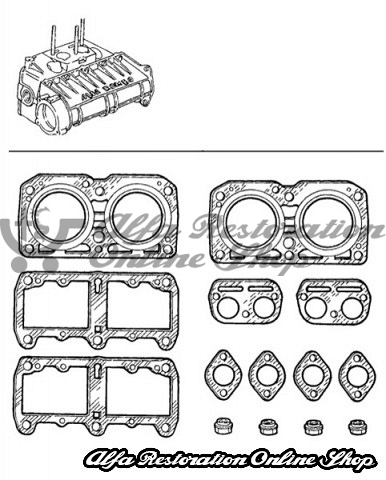 Alfa 33/145/146 1.3/1.4 IE Cylinder Head Overhaul Set