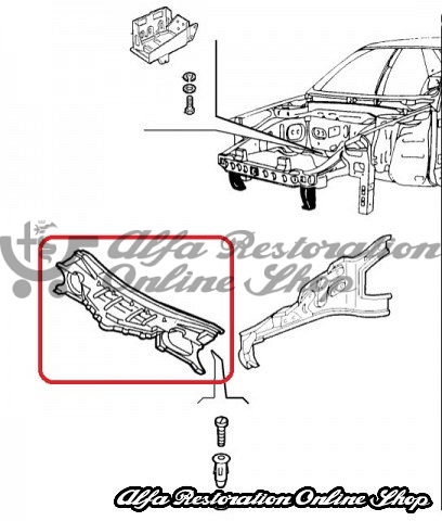 Alfa 155 Front Nose Clip/Valance