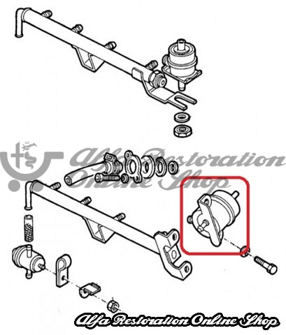 Alfa 75 1.8 TB/155 TS/Alfa 164 TS Fuel Pressure Regulator