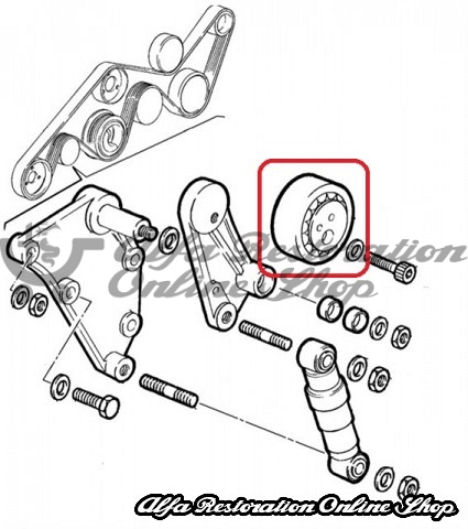 Alfa 164 3.0 V6 24V Accessories Belt Fixed Tensioner