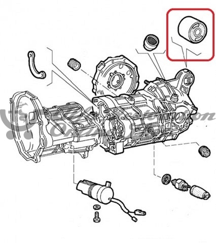 Alfa 75/Milano/SZ/RZ/Alfetta/Giulietta Gearbox Upper Mount Bush (Akron/Malo)