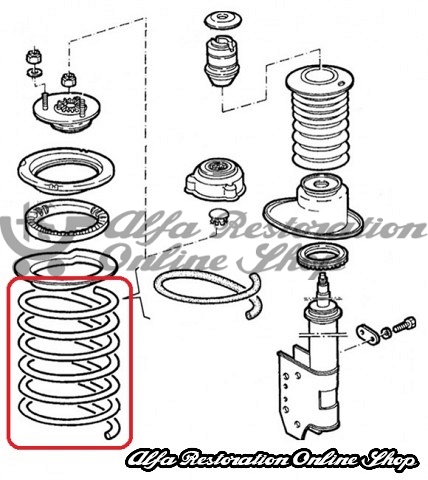 Alfa 164 3.0 24V Front Suspension Springs