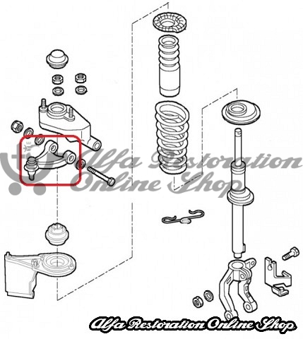 Alfa 147/156/Alfa GT Front Suspension Upper Left Wishbone
