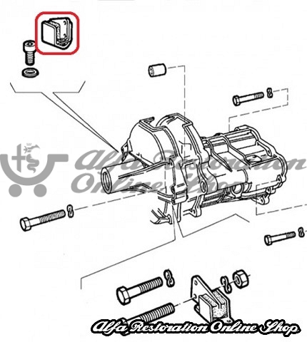 Alfa 75/Milano V6 Models Gearbox Mount (Right Side)