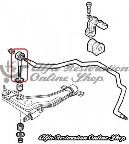 Alfa 164 Front Suspension Sway Bar Drop Link Set