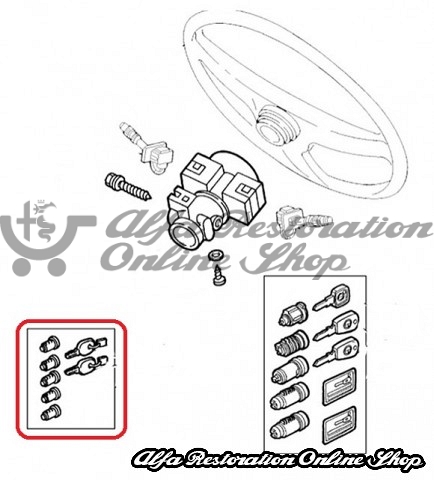 Alfa 145/146 Door Lock Set with Keys