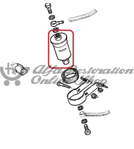 Alfa 33/155 Q4 Fuel Filter (Marelli IAW Engine Management System)