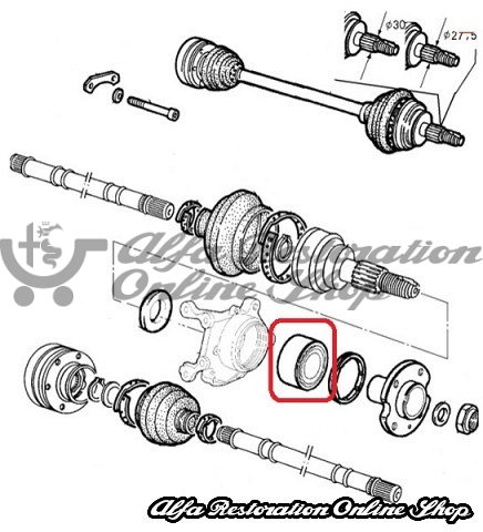 Alfa 33/145/146/Fiat/Lancia Front Wheel Bearing (Original)