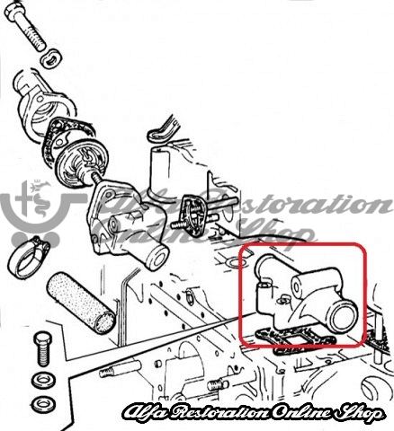 Alfa 33/Alfasud/Sprint 1.2, 1.3, 1.5 Single Carburetor Alternator Union