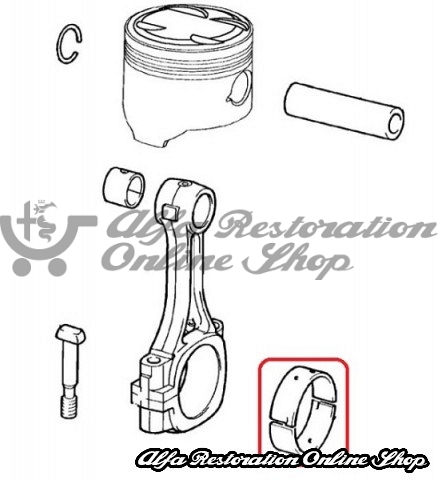 Alfa 147/156 Conrod Bearings (1.536-1.540)