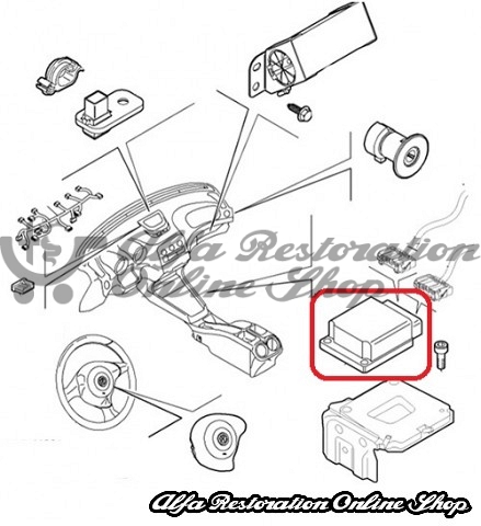 Alfa 156 MY2002 Airbag ECU (2001-2005)