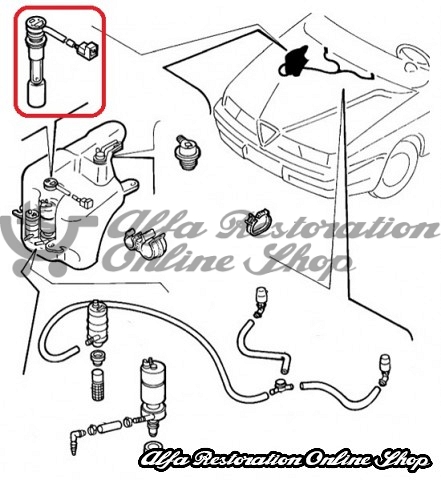 Alfa 155 Windscreen Washer Fluid Level Sensor