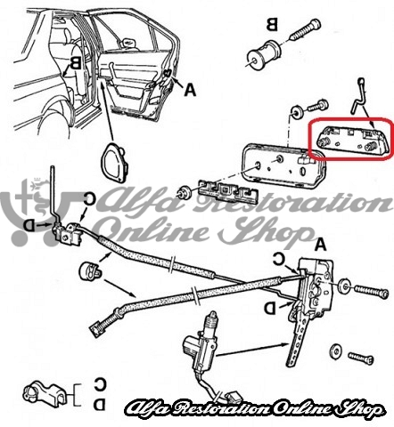 Alfa 164 Rear Right Door External Handle
