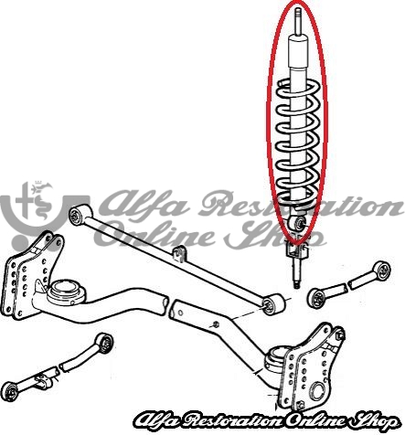 Alfa 33 905/907 Series Rear Shock Absorbers Set (Magneti Marelli)