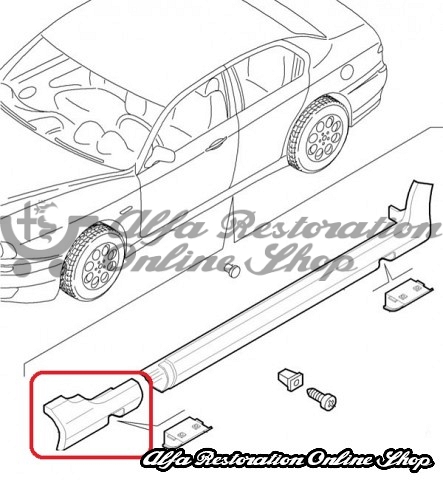 Alfa 156 GTA Front Left Wing Lower Skirt