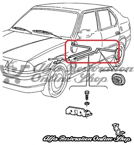 Alfa 33 905 Series (1987-1989) Handbrake Cable Set