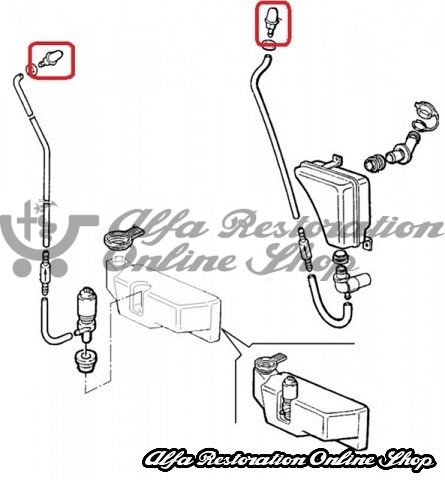 Alfa 33 905/907 Series Rear Windscreen Sprinkle/Jet