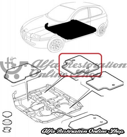 Alfa 147 Rear Right Floor Mat